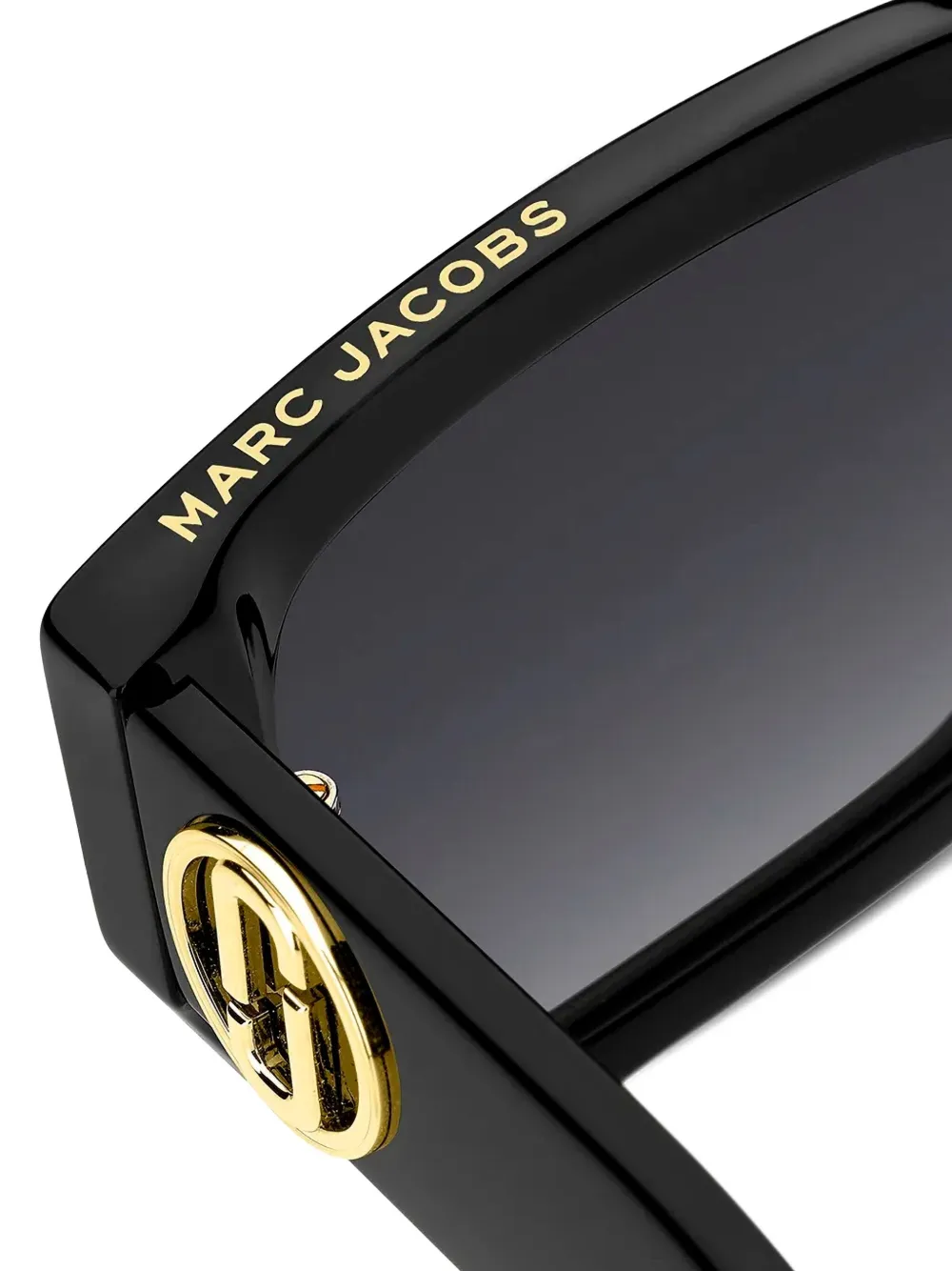 Marc Jacobs Eyewear Zonnebril met vierkant montuur Zwart
