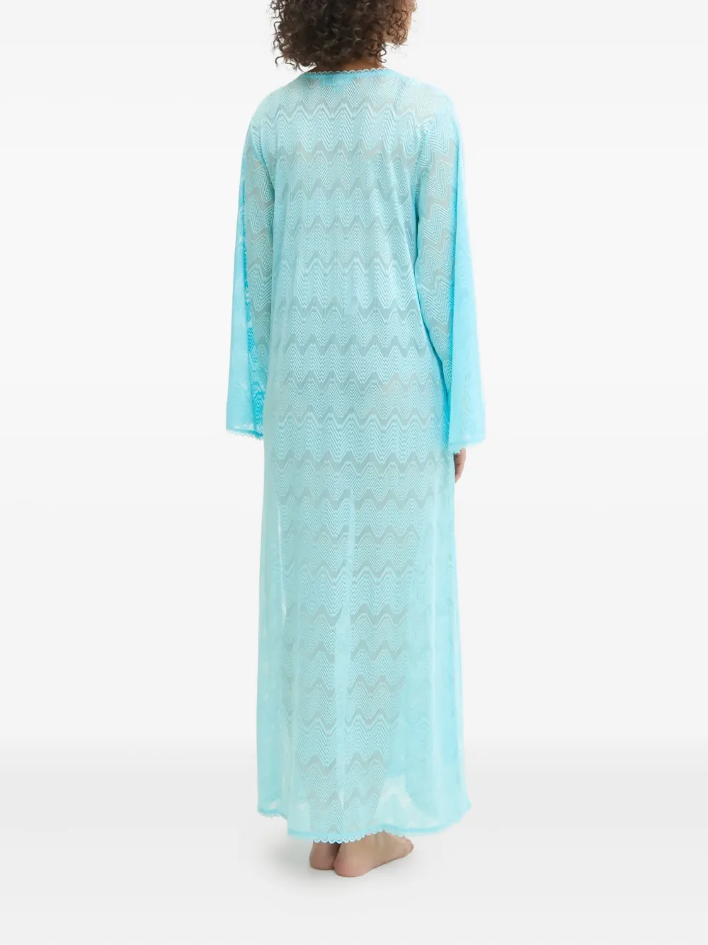 Melissa Odabash Kimberly Fine-knitted Maxi Dress In Blue