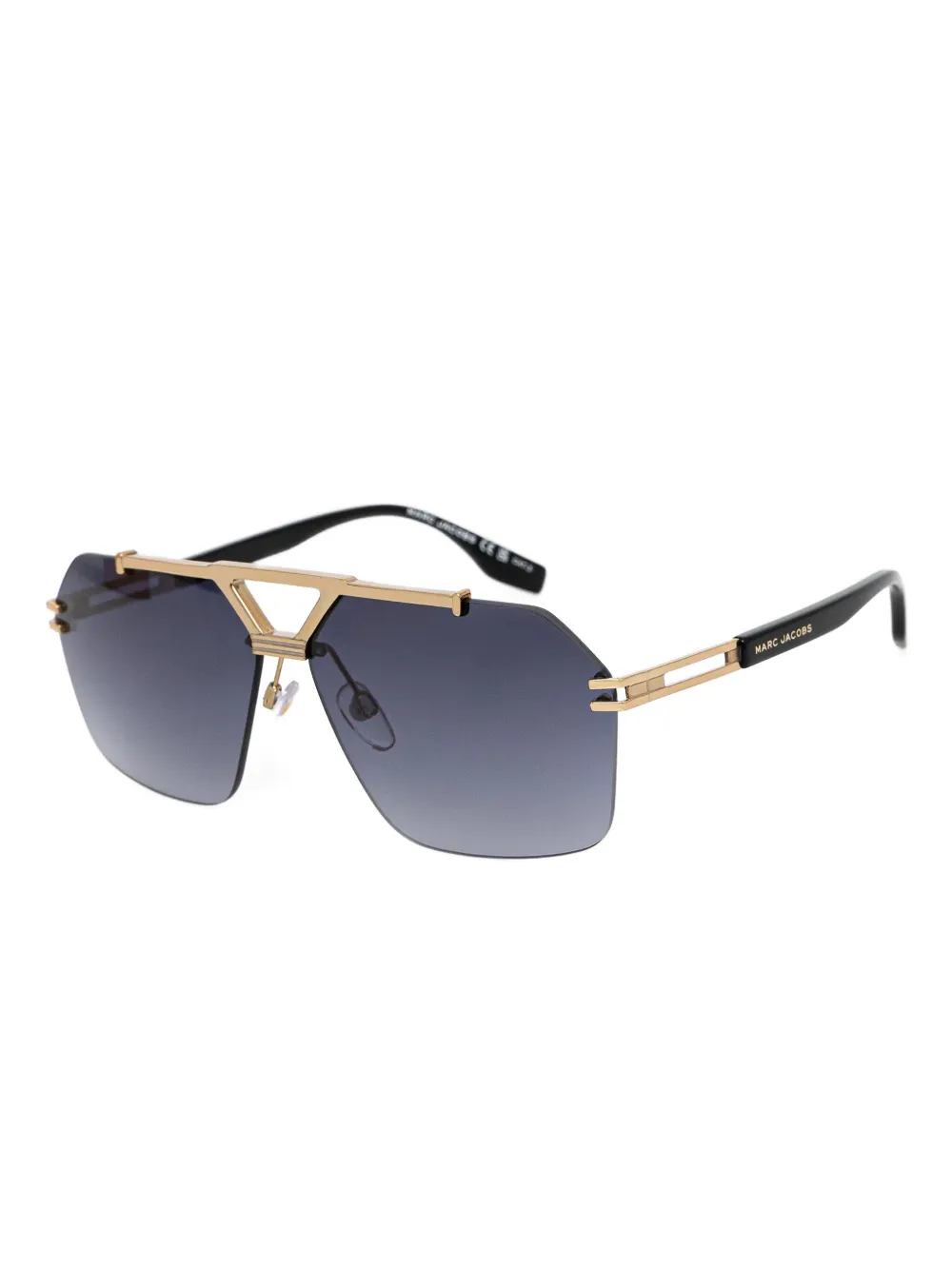 Marc Jacobs Eyewear Zonnebril met geometrisch montuur Goud
