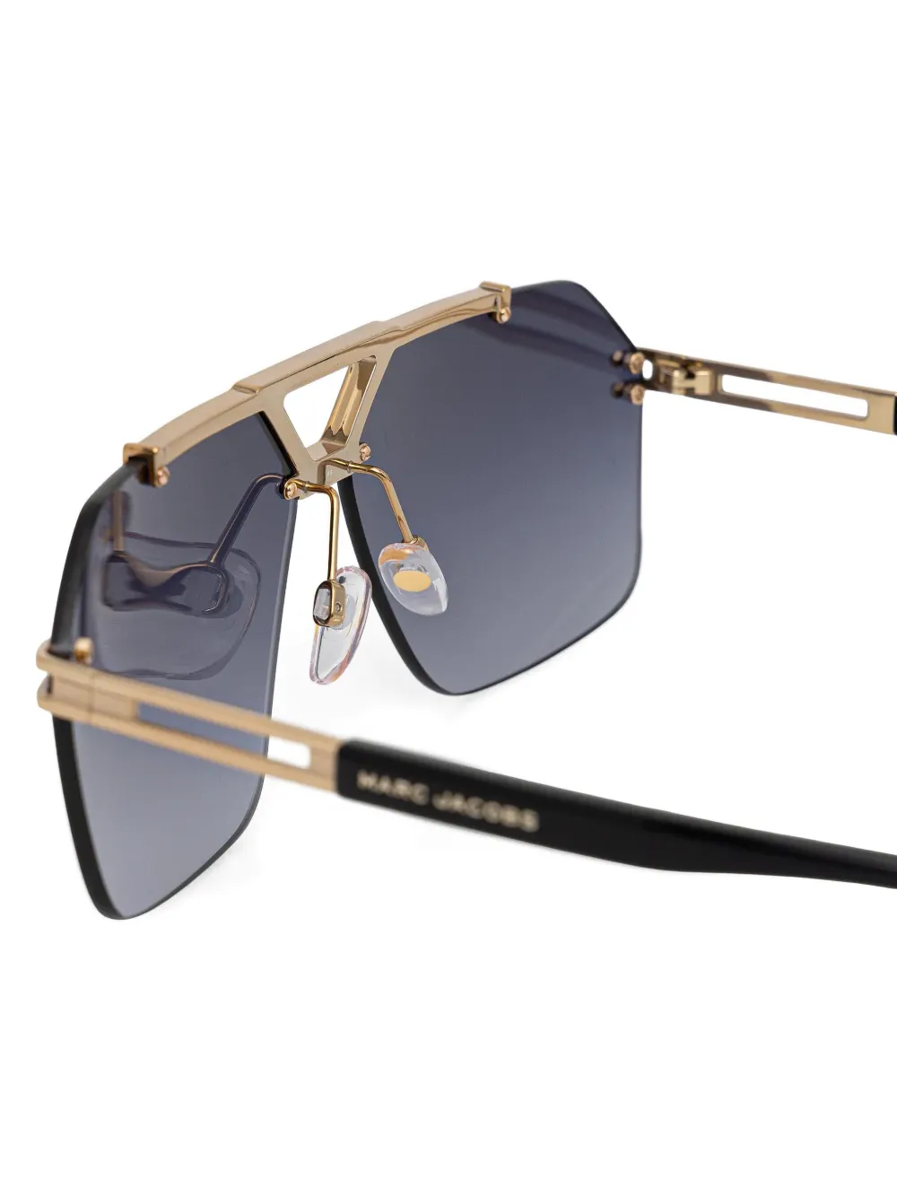 Marc Jacobs Eyewear Zonnebril met geometrisch montuur Goud