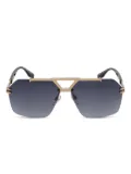 Marc Jacobs Eyewear geometric-frame sunglasses - Gold