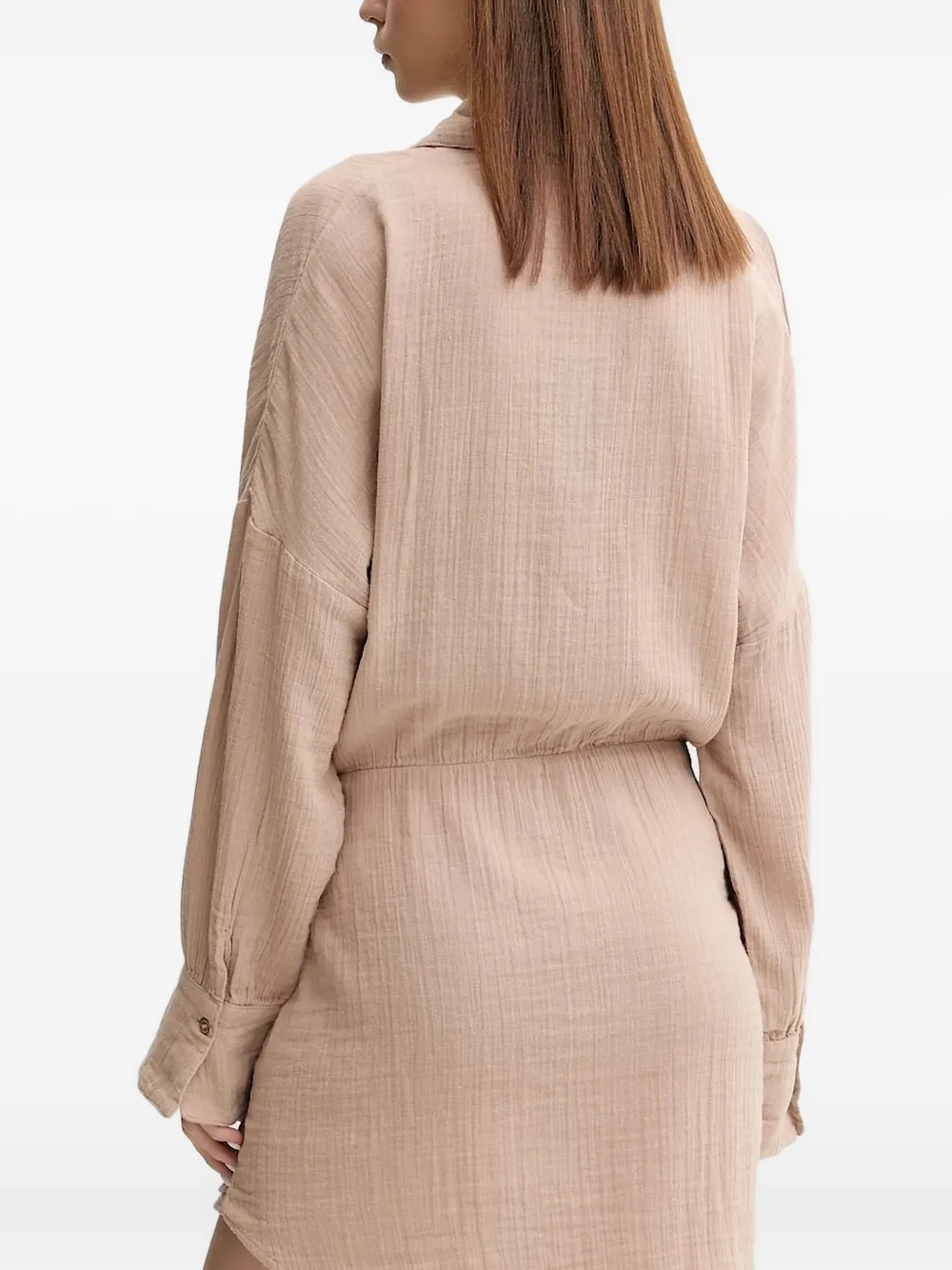 Melissa Odabash Midi-blousejurk met strikdetail - Beige
