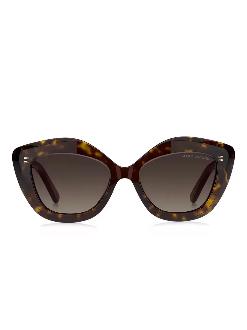 Marc Jacobs Eyewear Zonnebril met cat-eye montuur en schildpadschild design Bruin