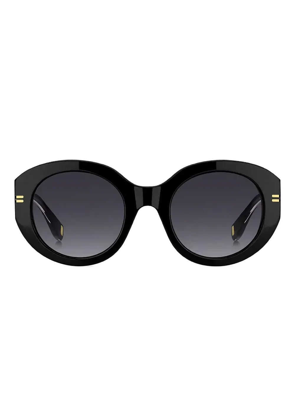 Marc Jacobs Eyewear ラウンドフレーム サングラス - ブラック Marc Jacobs Eyewear ラウンドフレーム サングラス - ブラック