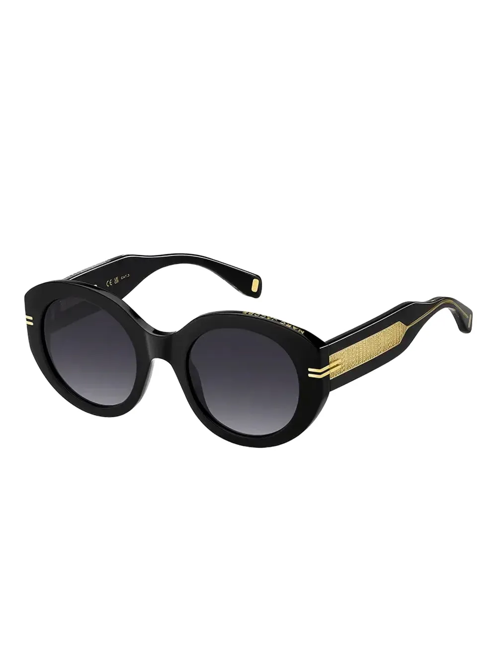 Marc Jacobs Eyewear Zonnebril met rond montuur - Zwart