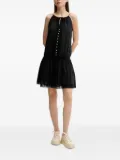 Melissa Odabash lace-insert button-front mini dress - Black