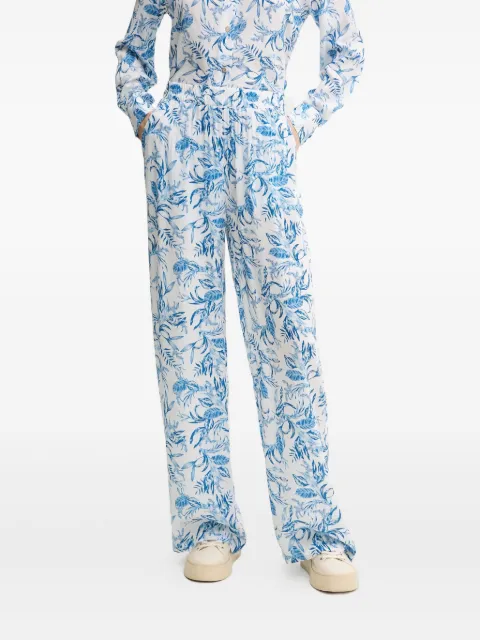 Melissa Odabash leaf-print trousers