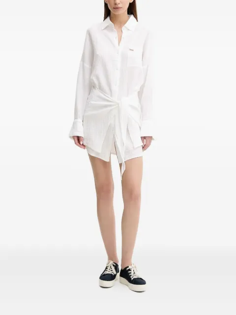 Melissa Odabash Sara button-fastening tie-waist shirt dress