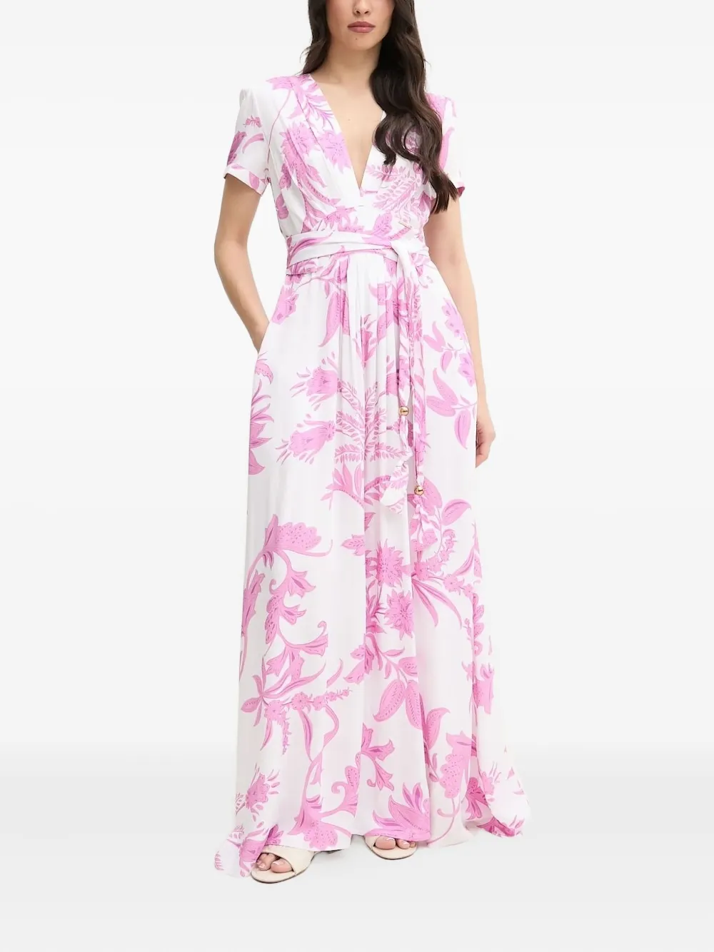 Melissa Odabash Maxi-jurk met bloemenprint - Wit