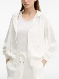 Melissa Odabash hooded zip-up top - White