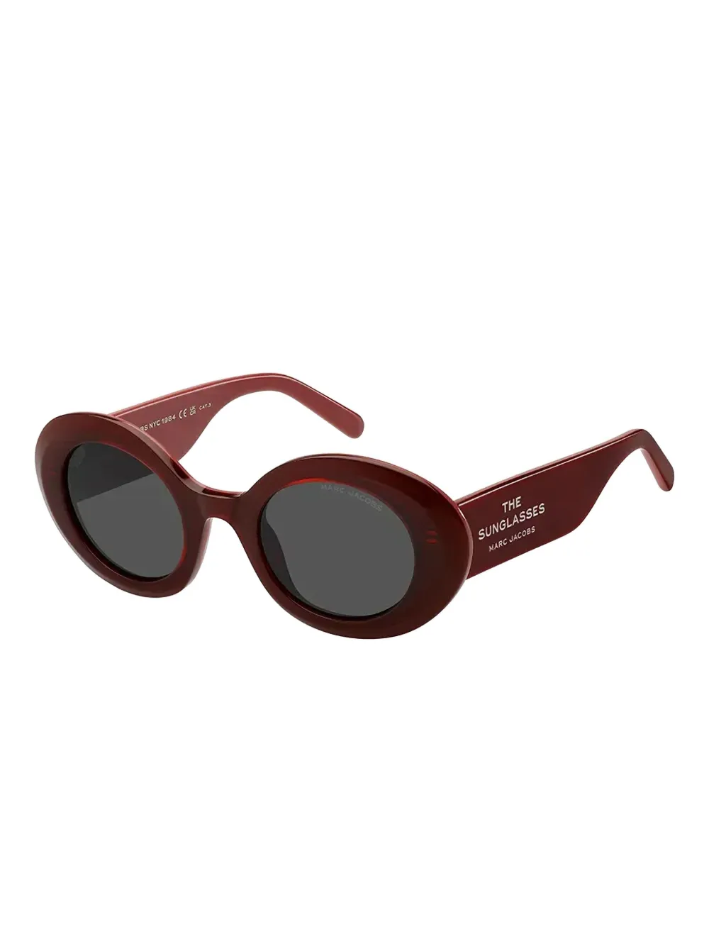 Marc Jacobs Eyewear Zonnebril met rond montuur Rood