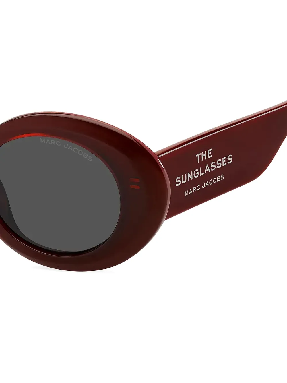 Marc Jacobs Eyewear Zonnebril met rond montuur Rood