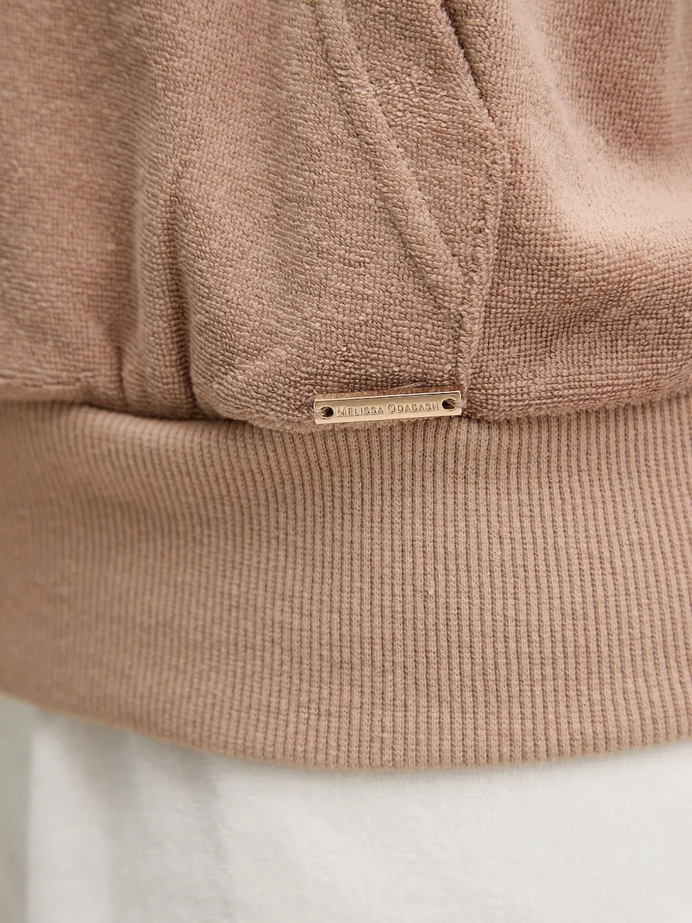 Melissa Odabash Nora Terry-cloth Hoodie In Neutral
