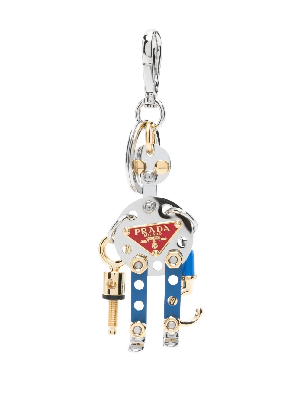 Prada robot-charm keyring | Silver | Image 1