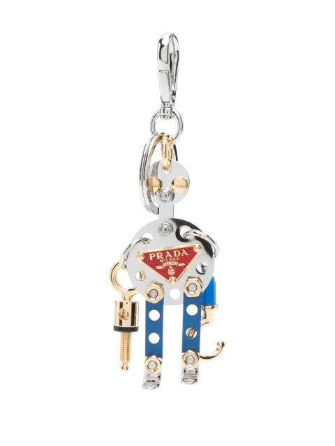 Prada robot-charm keyring