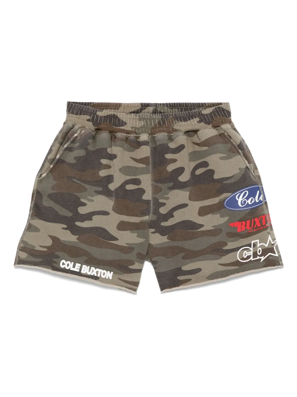 Cole Buxton Camouflage-print Sweat Shorts