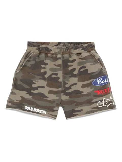 COLE BUXTON camouflage-print sweat shorts
