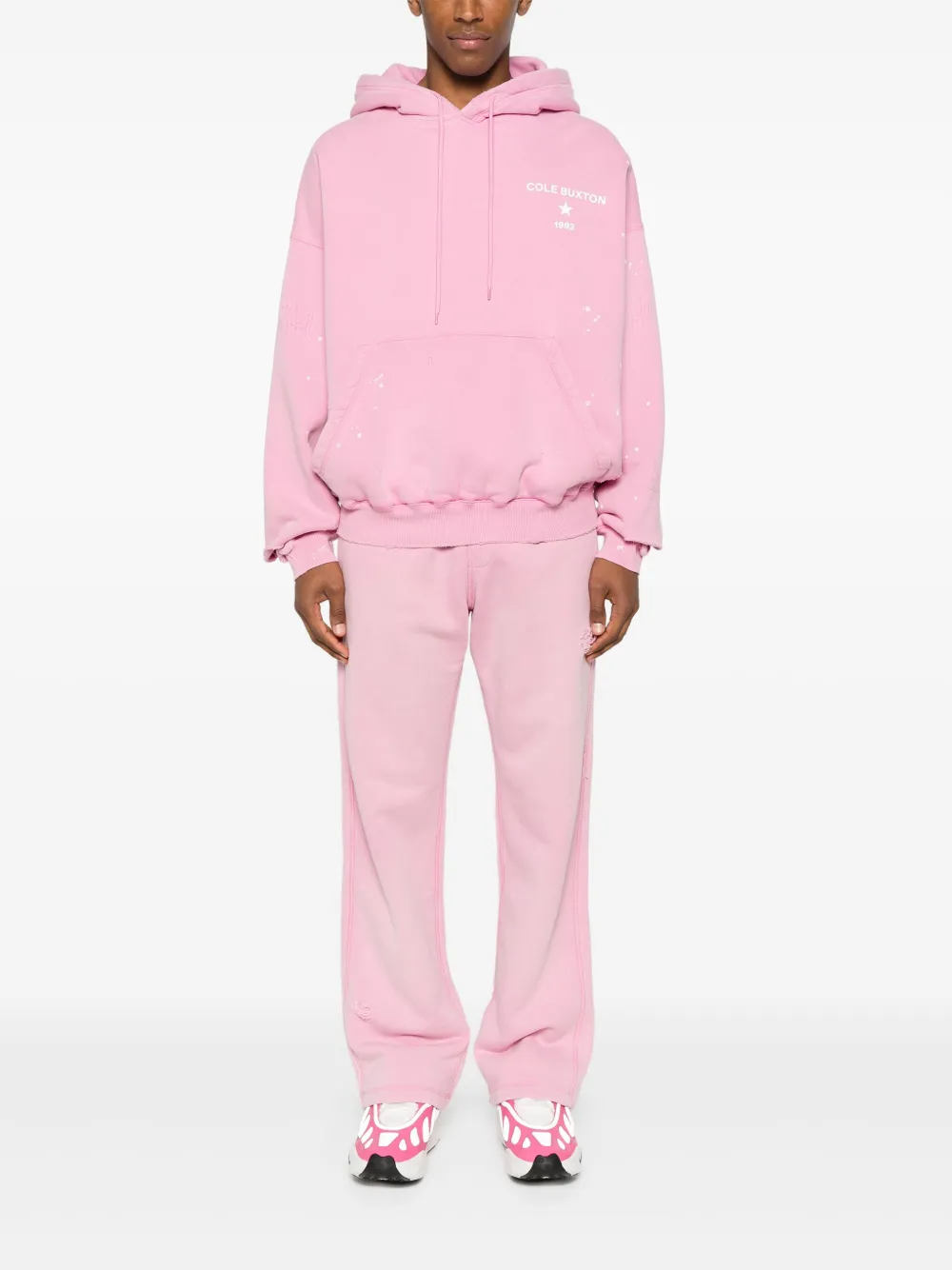 COLE BUXTON distressed sweatpants - Roze