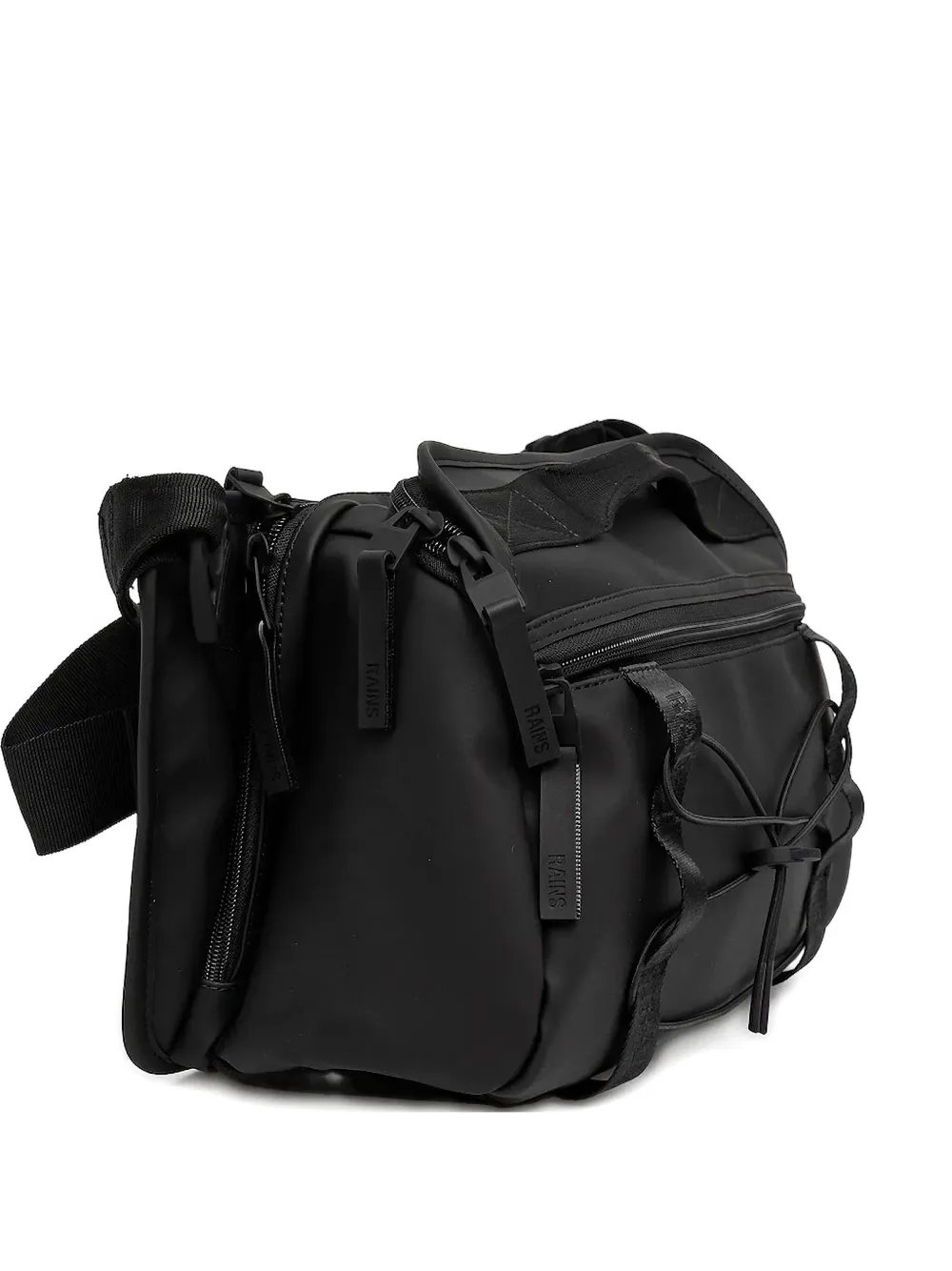 Rains Top-handle Belt Bag In Black