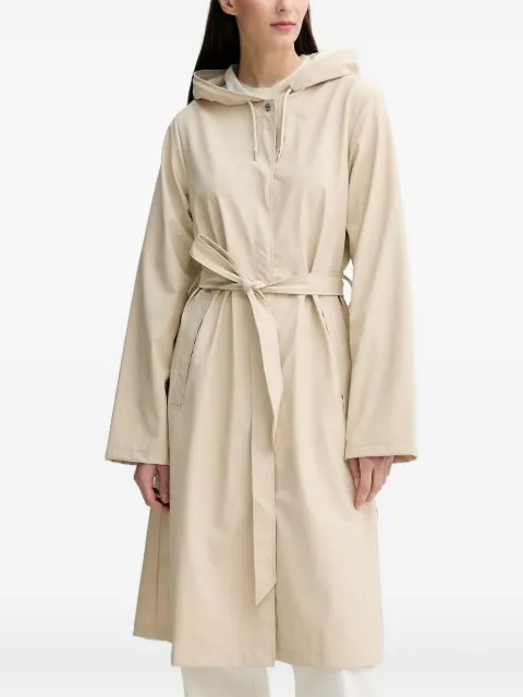 Rains hooded belted raincoat