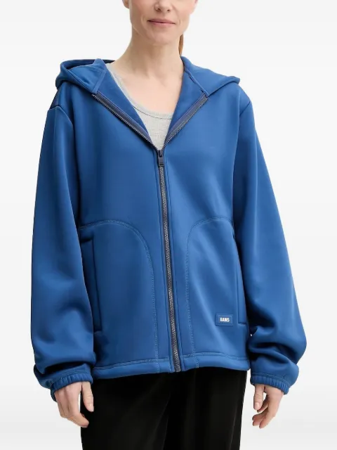 Rains Hoodie met rits en lange mouwen