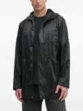 Rains drawstring hooded jacket - Black