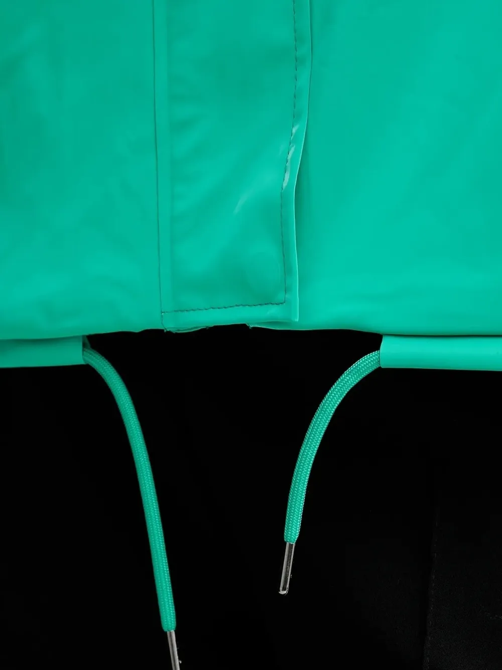 Rains Hooded Drawstring Jacket In Green
