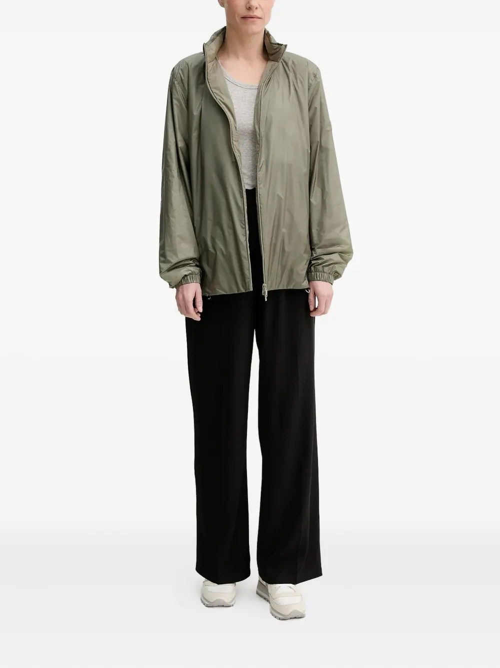 Rains Zip-front Lightweight Jacket In Green