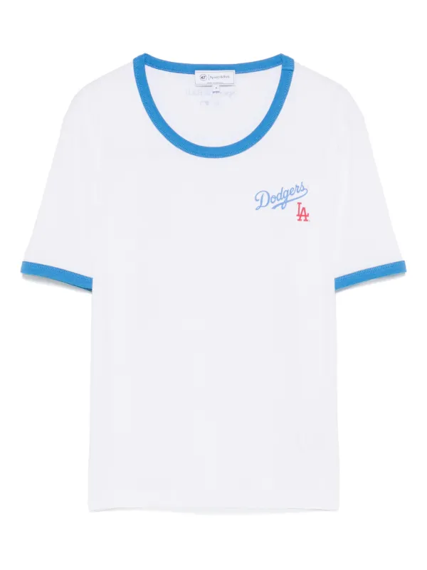 Sporty & Rich x The LA Dodgers 'Serif Ringer' Tシャツ