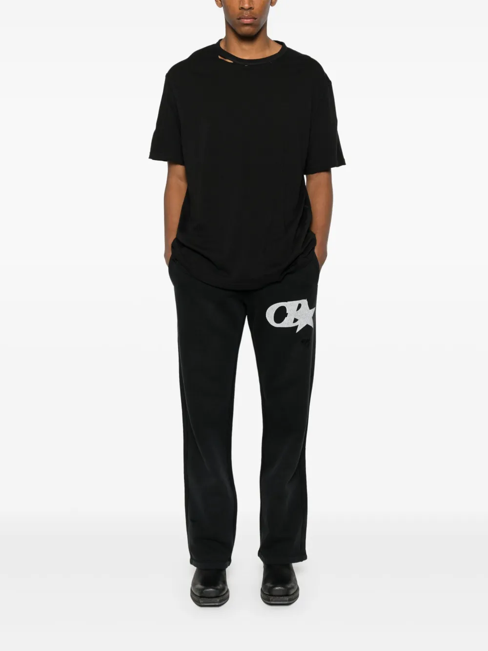 COLE BUXTON CB Star track pants - Zwart