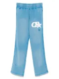 COLE BUXTON Star Distressed track pants - Blue