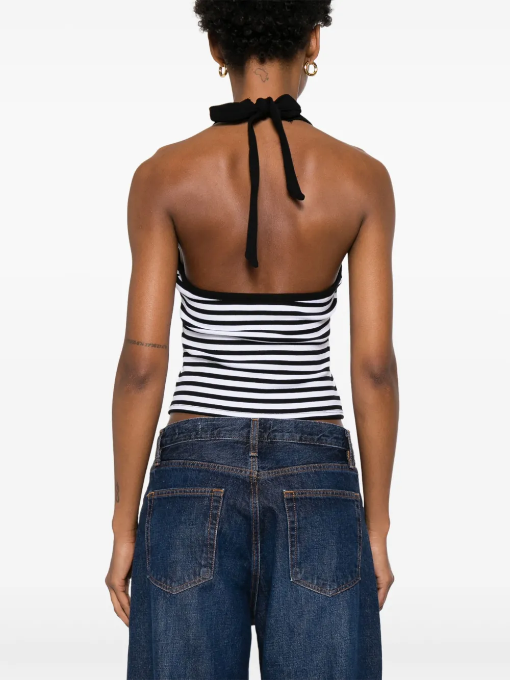 Shop Frankies Bikinis Striped Top