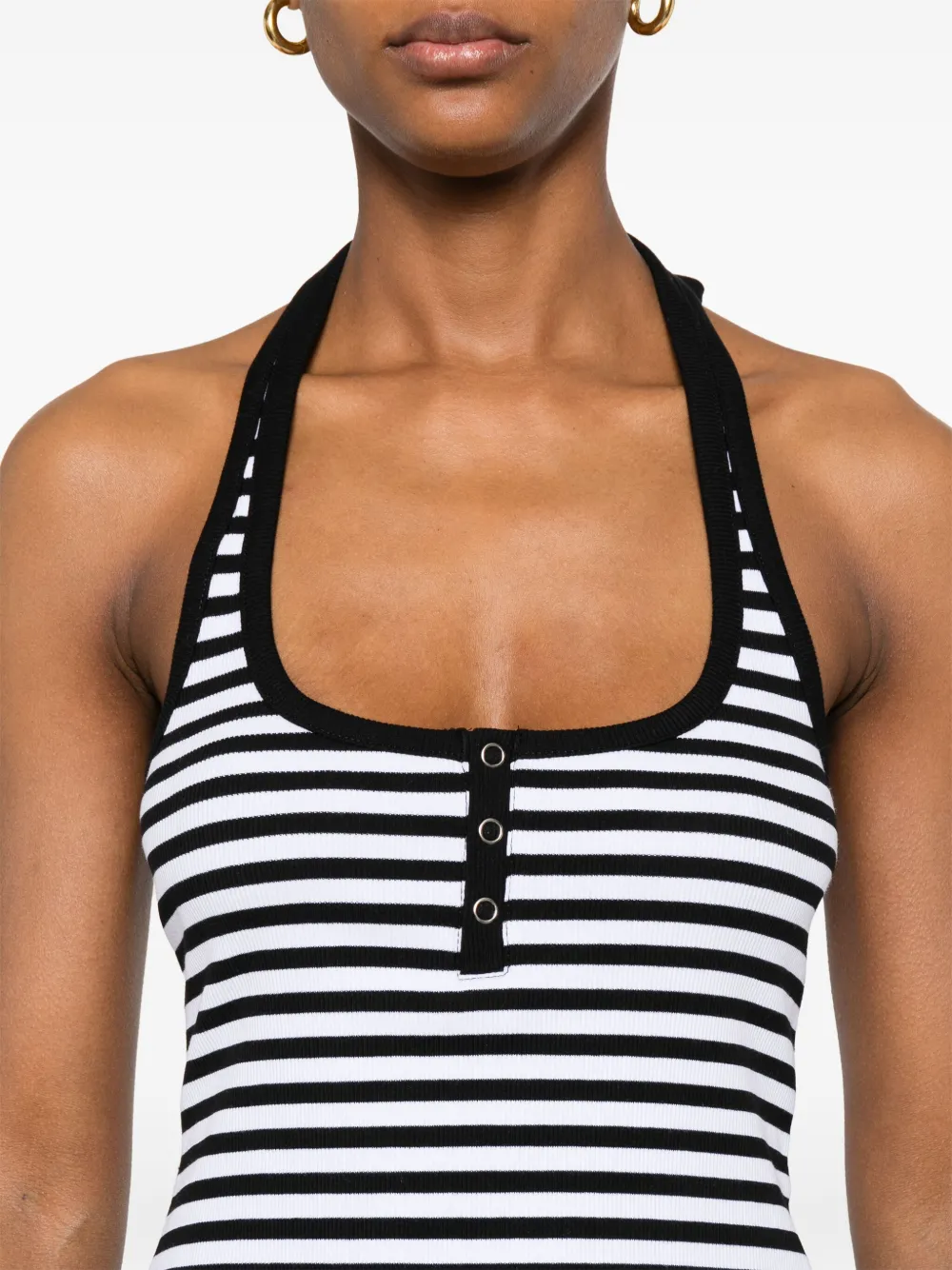 Shop Frankies Bikinis Striped Top