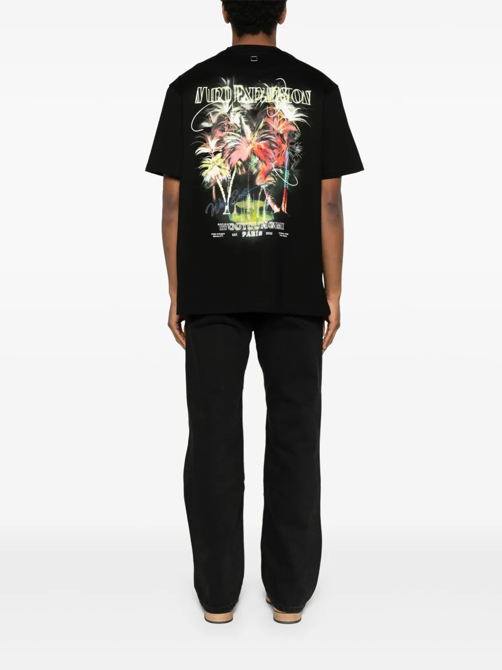 Wooyoungmi Palm Tree T-shirt - Zwart