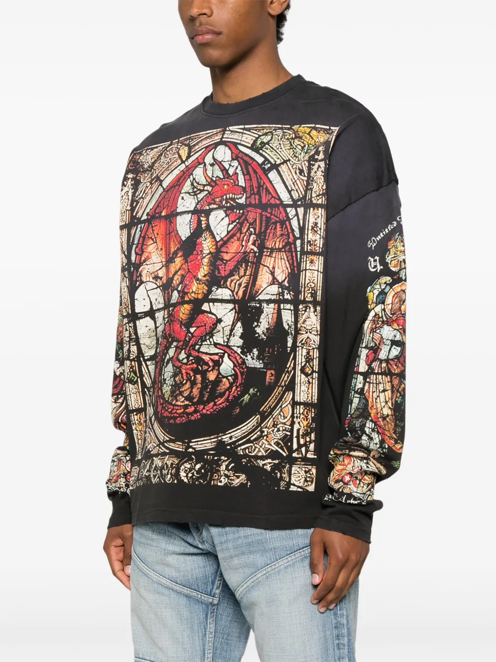 UNTITLED ARTWORKS Cathedral T-shirt Zwart