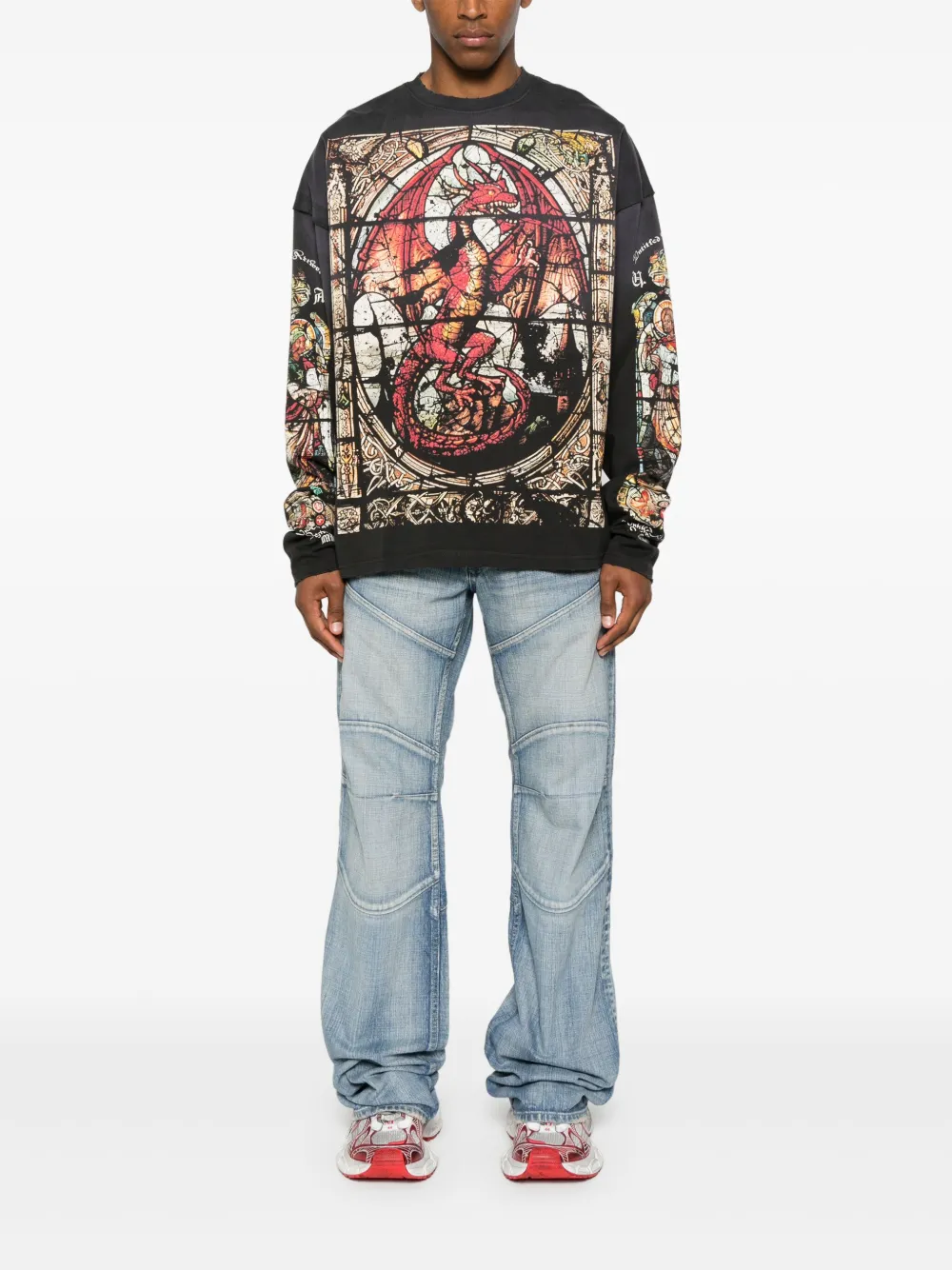 UNTITLED ARTWORKS Cathedral T-shirt - Zwart