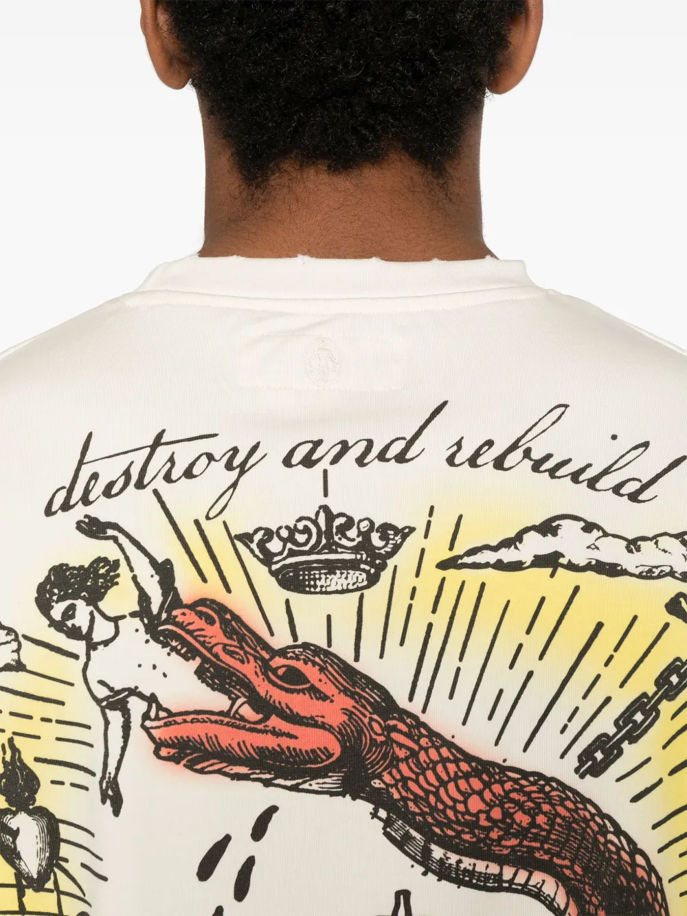 UNTITLED ARTWORKS Sacred T-shirt Beige