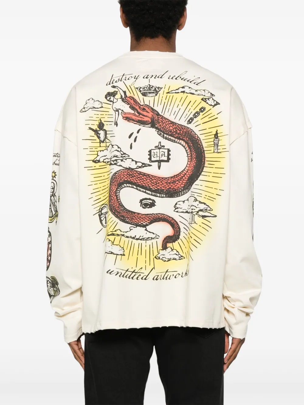 UNTITLED ARTWORKS Sacred T-shirt Beige