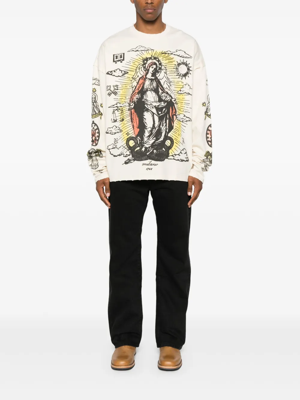 UNTITLED ARTWORKS Sacred T-shirt - Beige