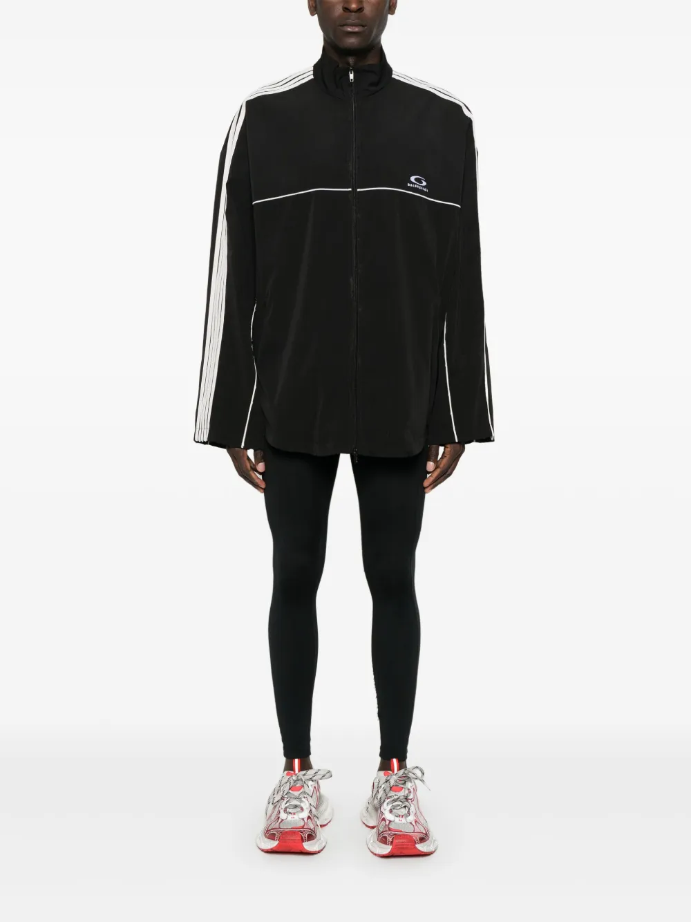 Balenciaga Jack met geborduurd logo Zwart