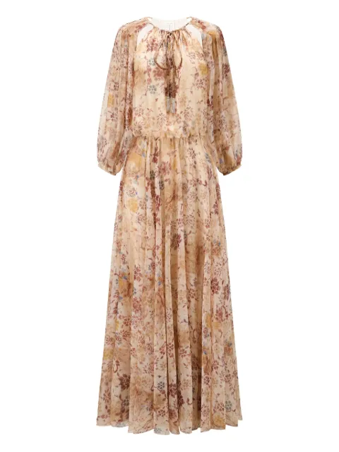 INTO THE EAST 花卉印花超长连衣裙