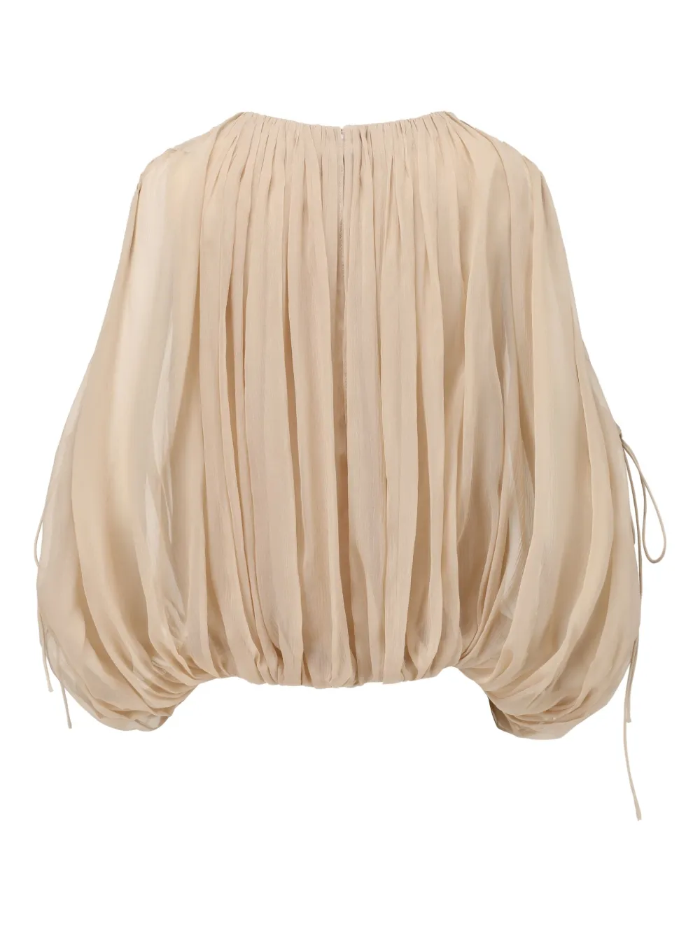  Into The East Silk Blouse - Neutrals 