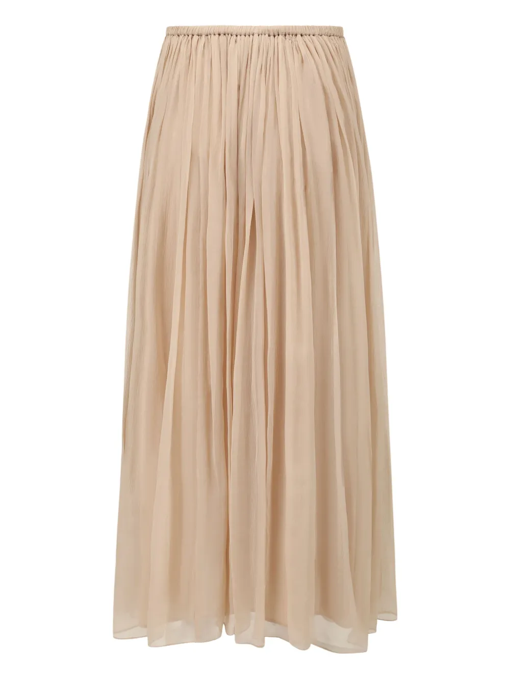  Into The East Pleated Silk Skirt - Neutrals 