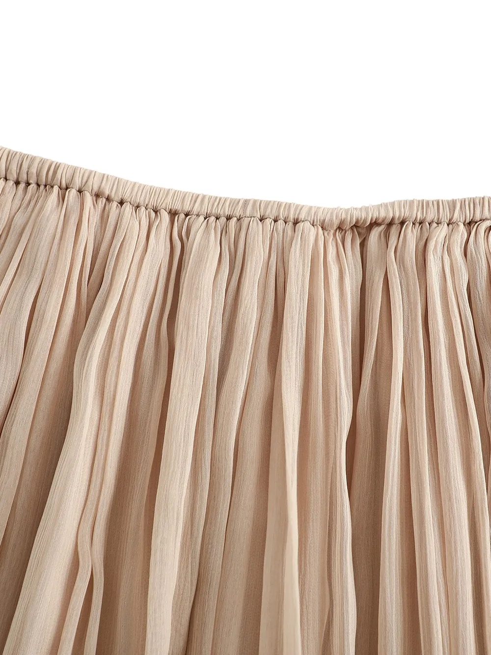  Into The East Pleated Silk Skirt - Neutrals 