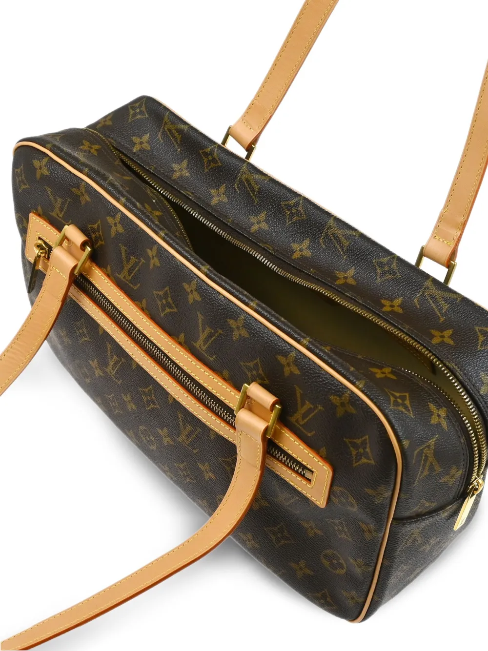 Pre-owned Louis Vuitton 2004 Cite Gm Tote Bag In Brown