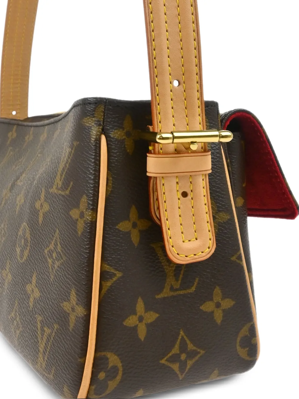 Pre-owned Louis Vuitton 2004 Viva Cite Mm Shoulder Bag In Brown