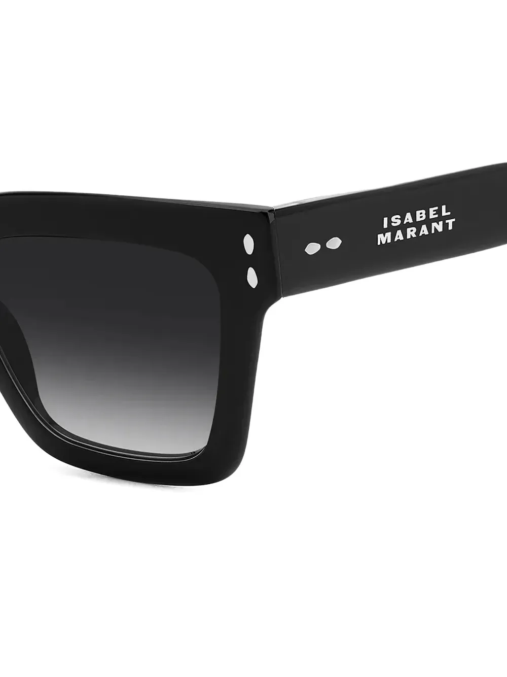 Isabel Marant Eyewear Zonnebril met logoprint Zwart