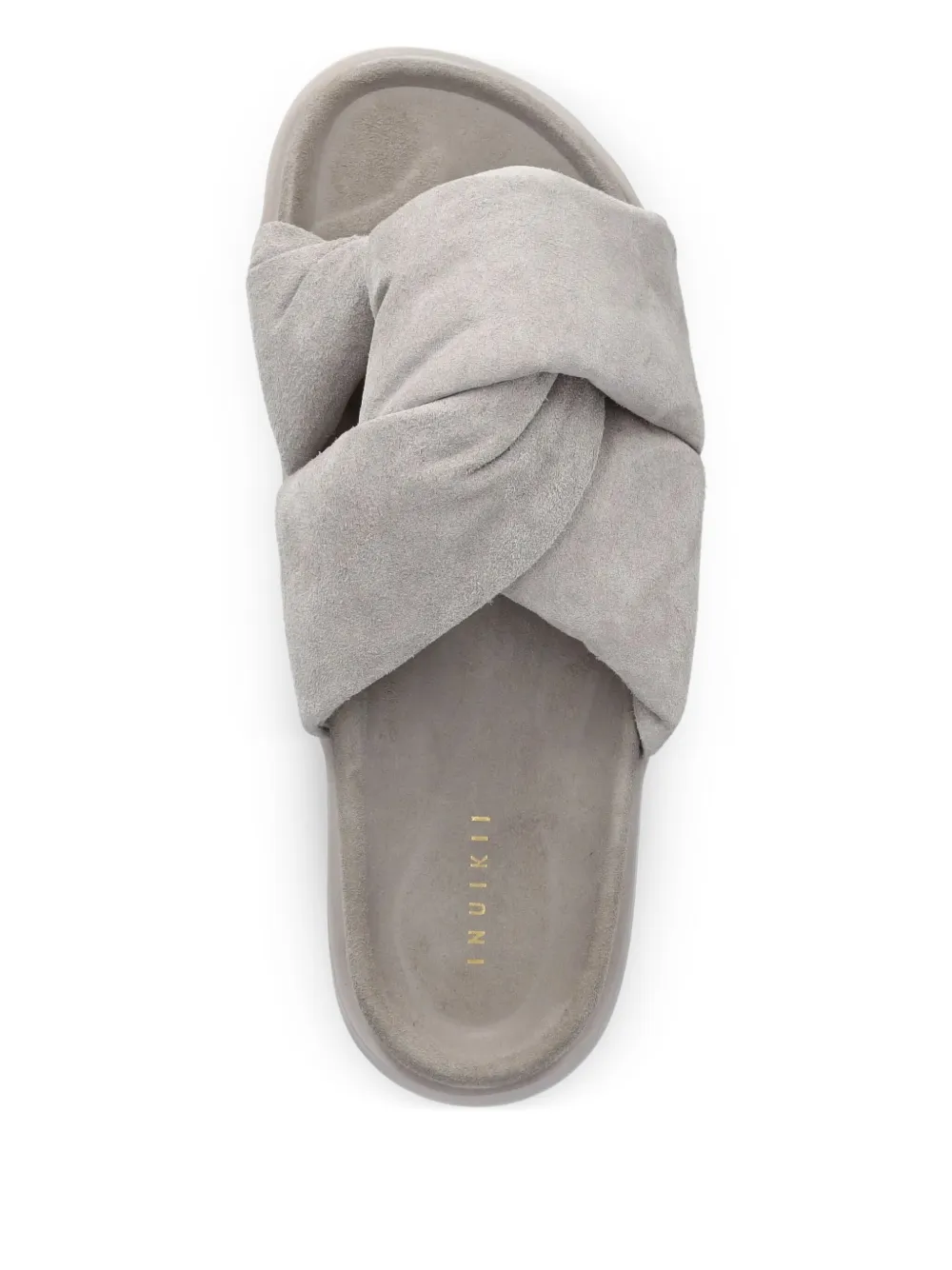 Inuikii Leather Sandals In Gray