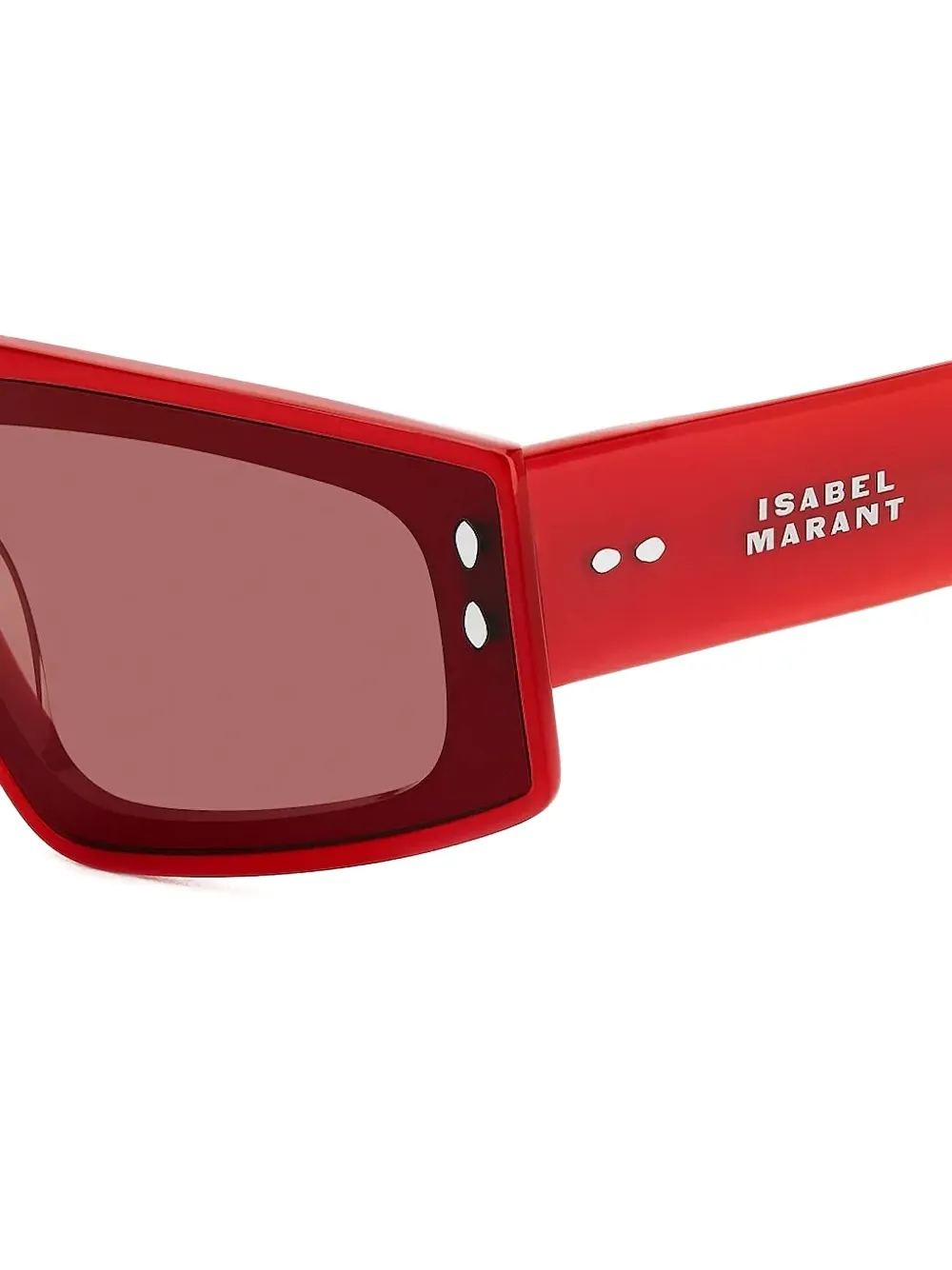 Isabel Marant Eyewear Zoomy rectangle-frame sunglasses Rood