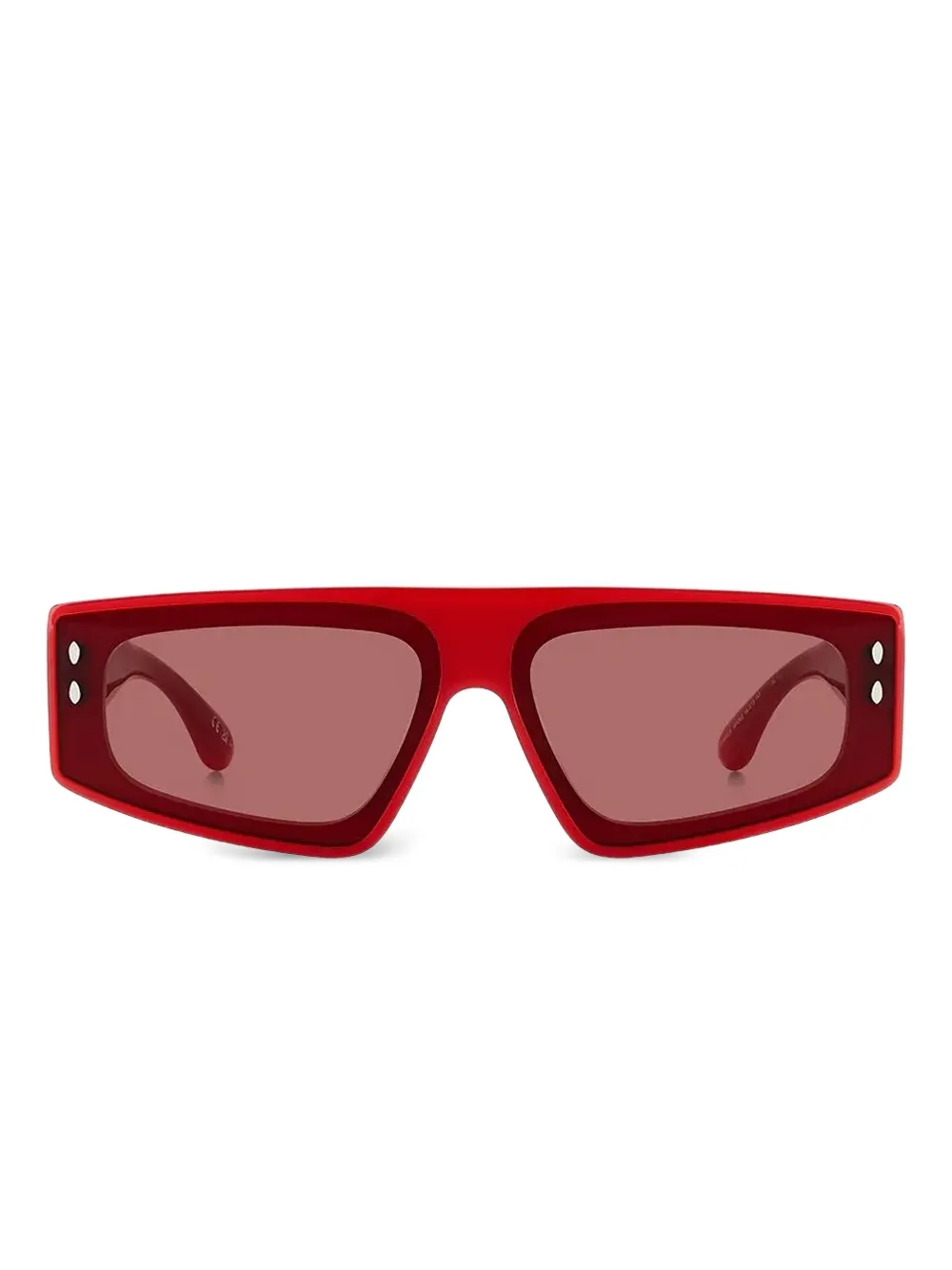 Isabel Marant Eyewear Zoomy rectangle-frame sunglasses Rood